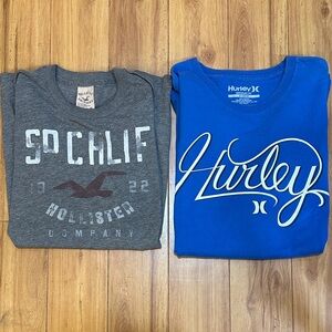 Hurley Blue Men's Short Sleeve Tee